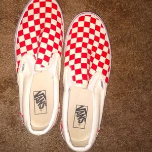 Checkered Slip On Vans